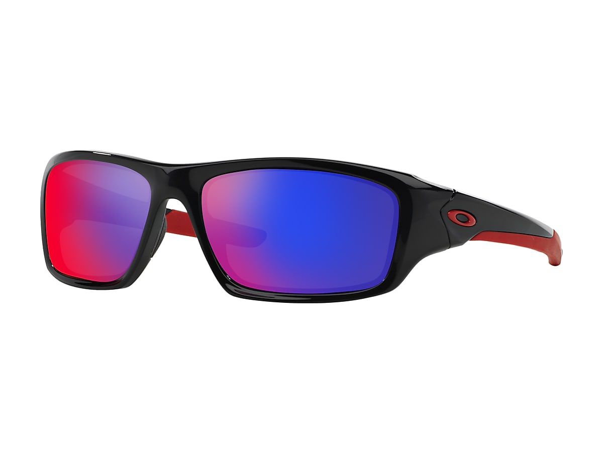 Valve® Positive Red Iridium Lenses, Polished Black Frame Sunglasses | Oakley®  US