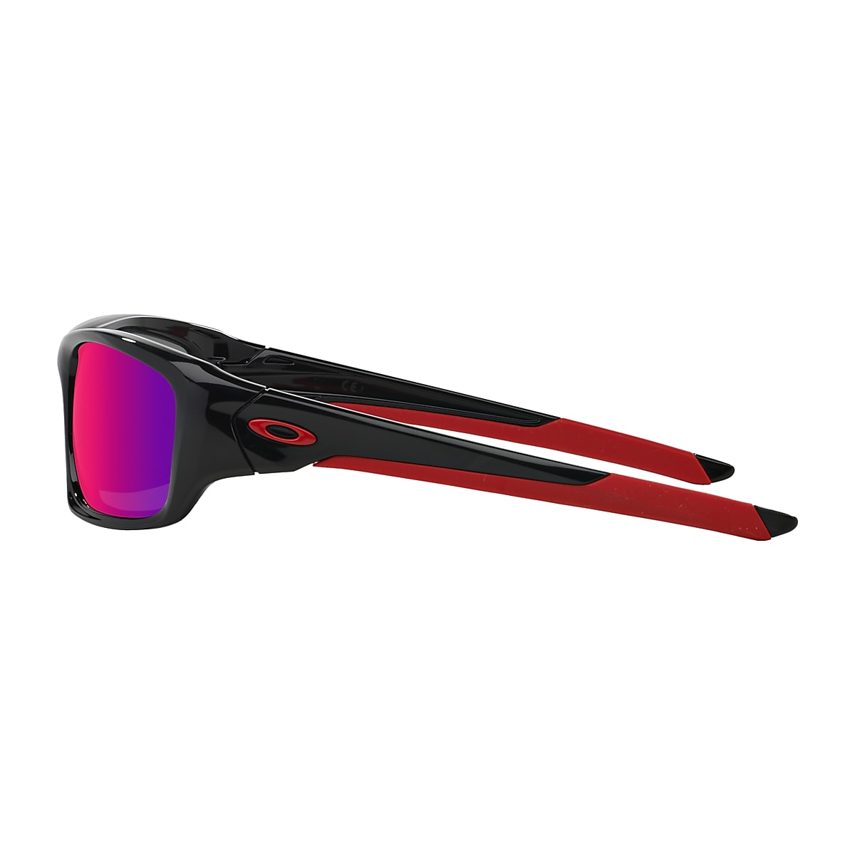 Valve® + Red Iridium Lenses, Polished Black Frame Sunglasses