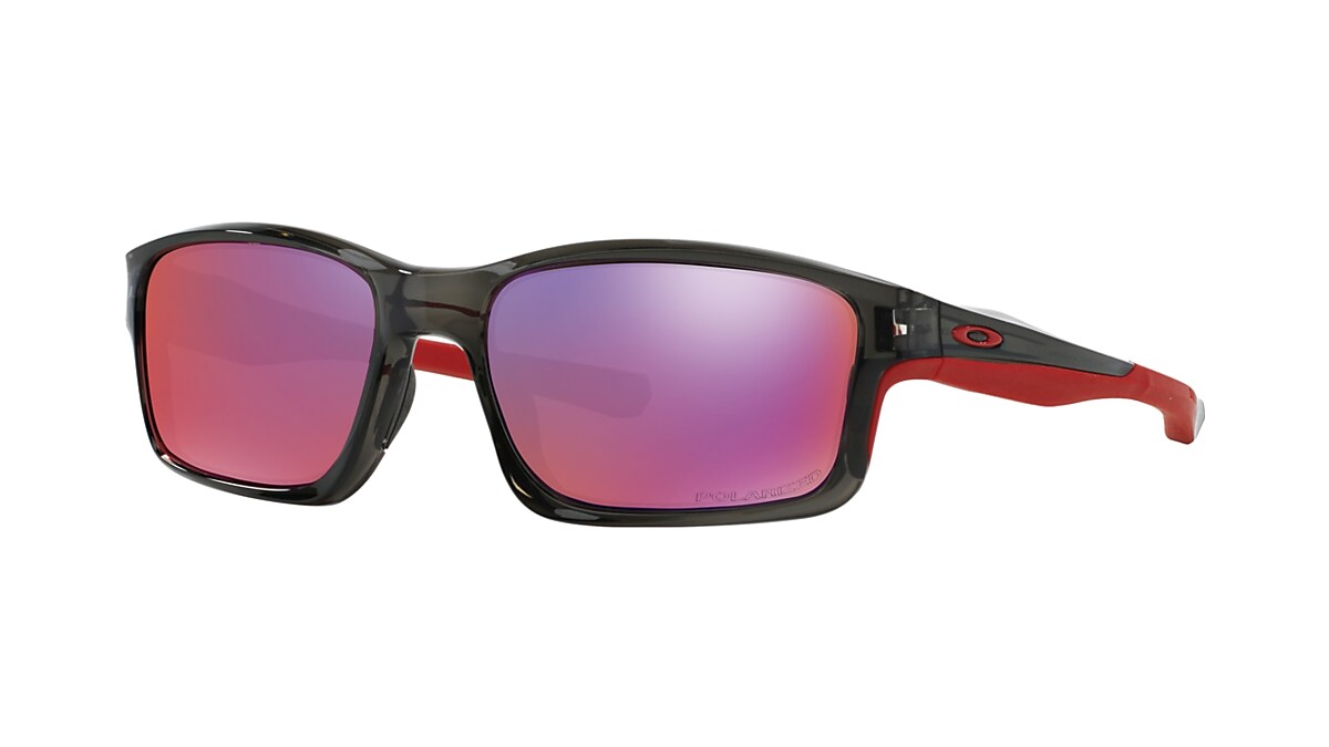 Chainlink™ Red Iridium Polarized Grey Smoke アイウェア | Oakley