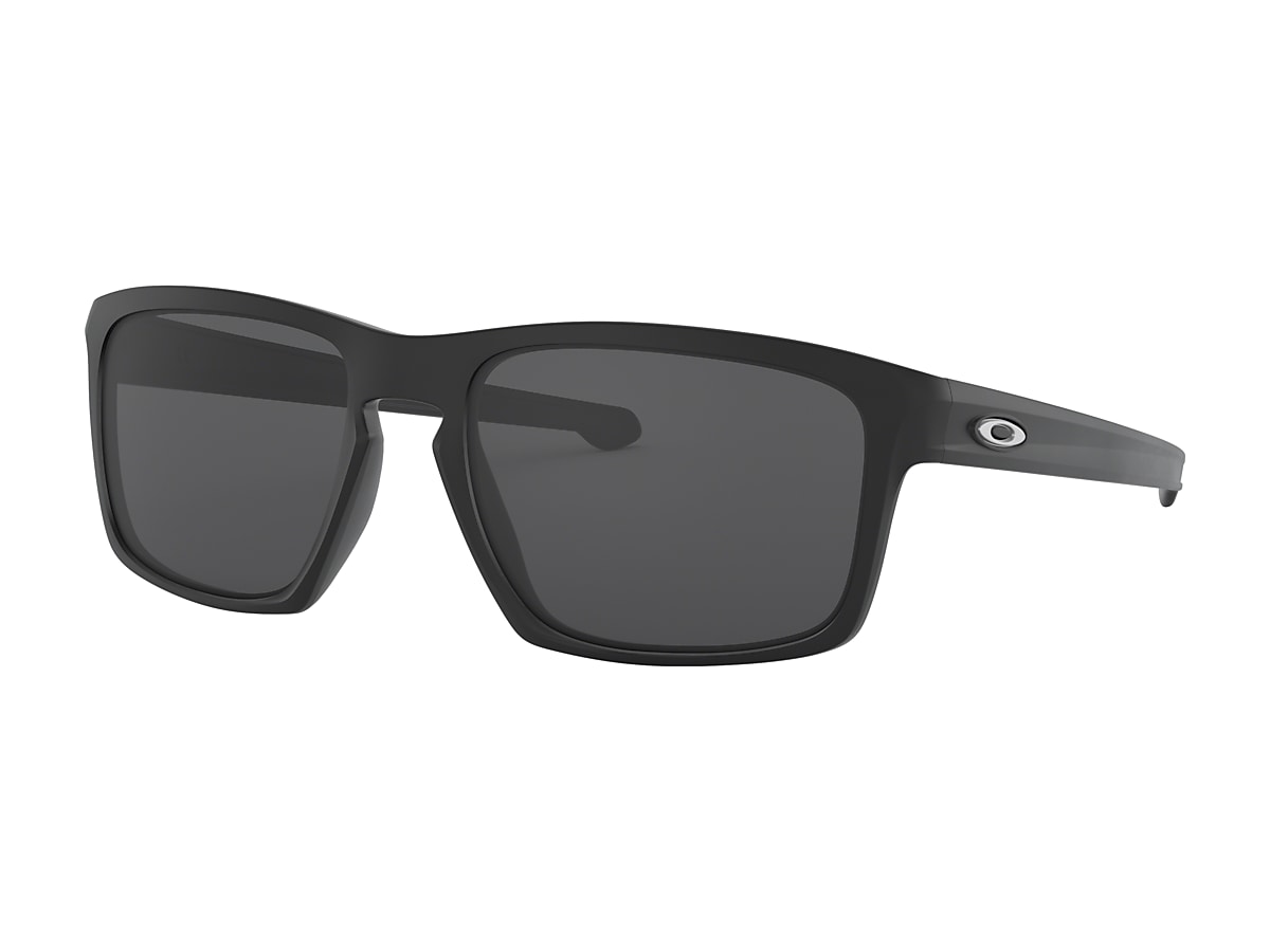 Sliver Grey Lenses Matte Black Frame Sunglasses Oakley EU