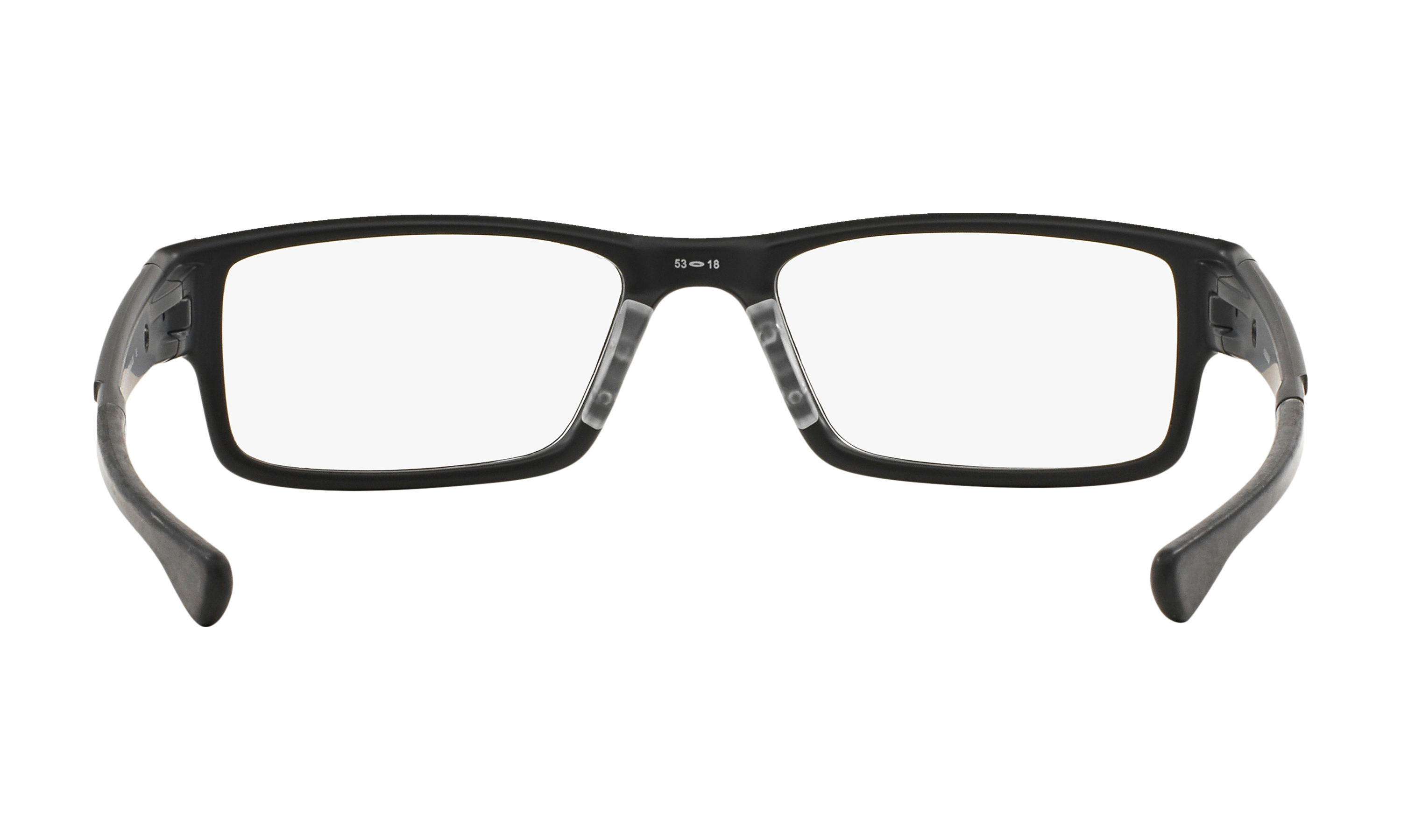 OakleyOakley Airdrop OX8046 804601 55MM Satin Black Rectangle Eyeglasses for Men Marque  BUNDLE With Designer iWear Complimentary Eyewear Kit 
