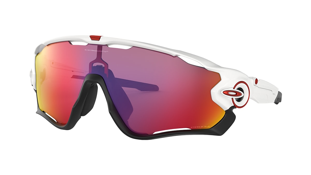 Jawbreaker™ Prizm Road Lenses, Polished White Frame Sunglasses