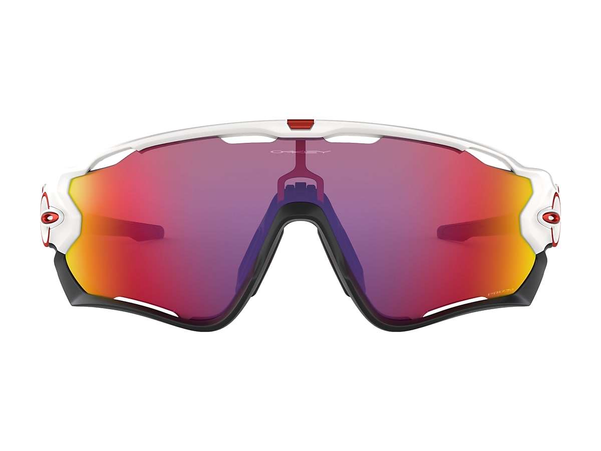 Jawbreaker™ Prizm Road Lenses, Polished White Frame Sunglasses