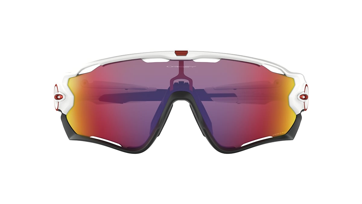 Jawbreaker™ Prizm Road Lenses, Polished White Frame Sunglasses 