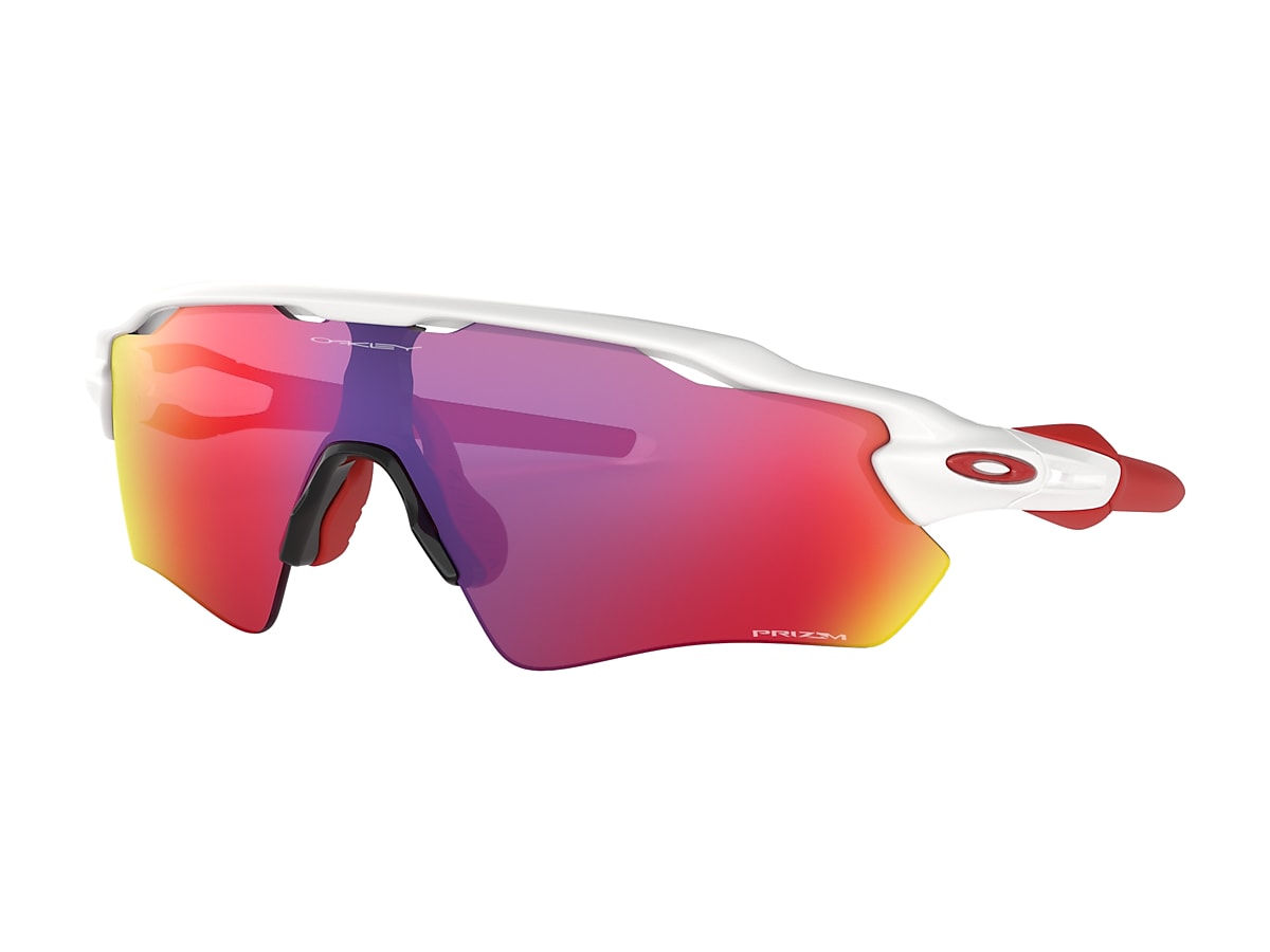 Radar® EV Path® Prizm Road Lenses, Polished White Frame Sunglasses