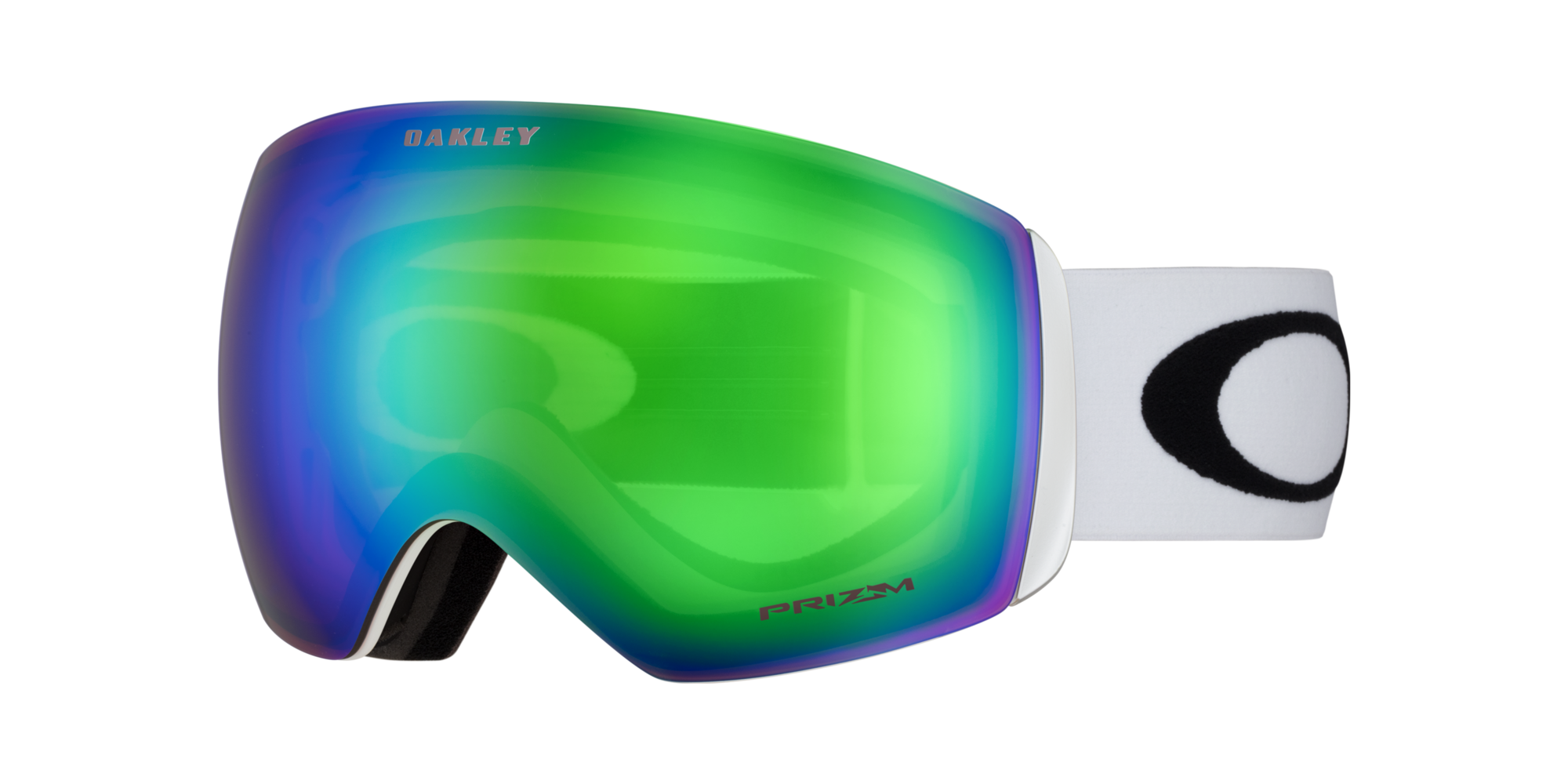 Oakley Flight Deck™ L Snow Goggles Matte White Prizm Snow Jade