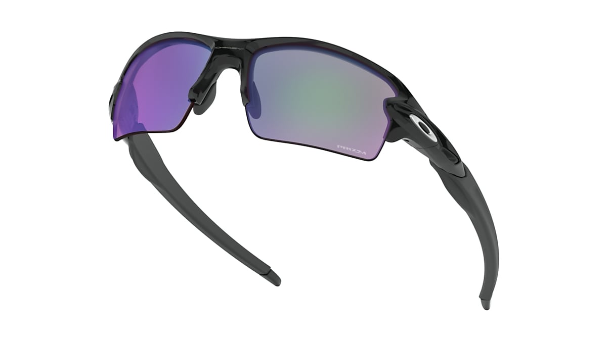 Flak®  (Low Bridge Fit) Prizm Golf Lenses, Polished Black Frame  Sunglasses | Oakley® US