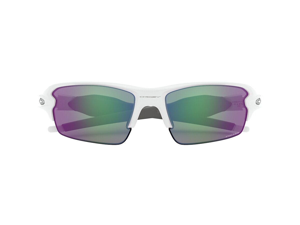 Flak®  (Low Bridge Fit) Prizm Golf Lenses, Polished White Frame  Sunglasses | Oakley® US