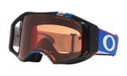 Airbrake® MX Goggles - Blockpass Red White Black / Prizm MX Bronze