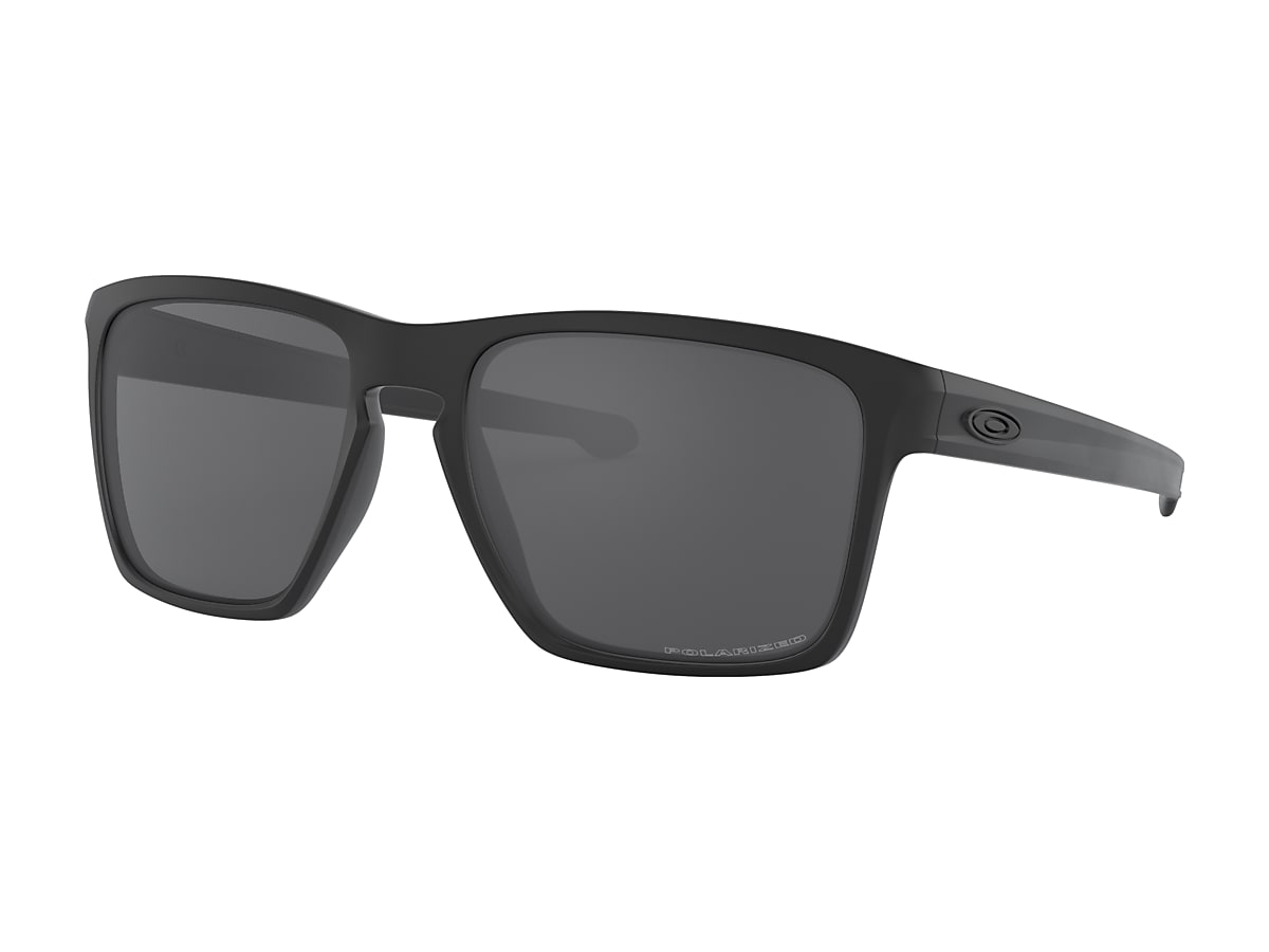 Sliver™ XL Grey Polarized Lenses, Matte Black Frame Sunglasses | Oakley® PT