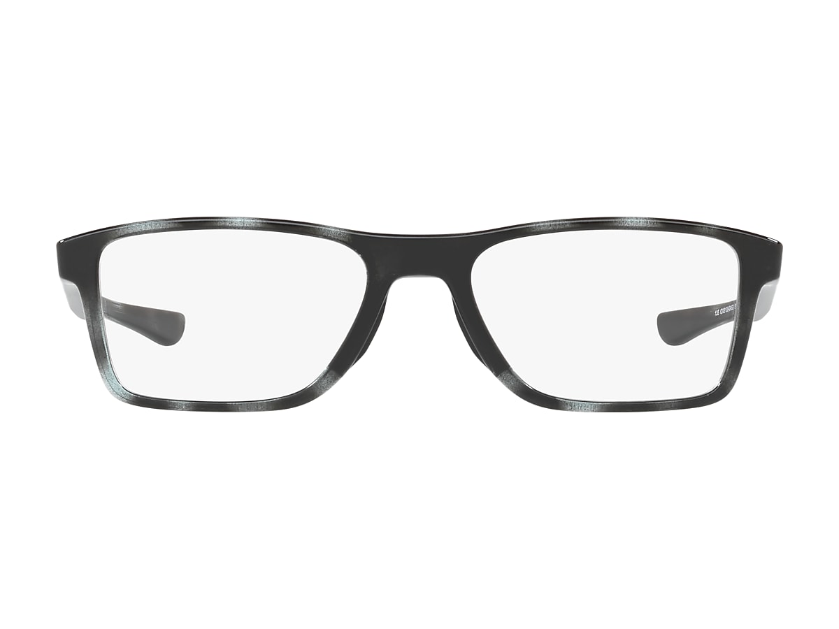 Fin Box (TruBridge™) Polished Grey Tortoise Eyeglasses