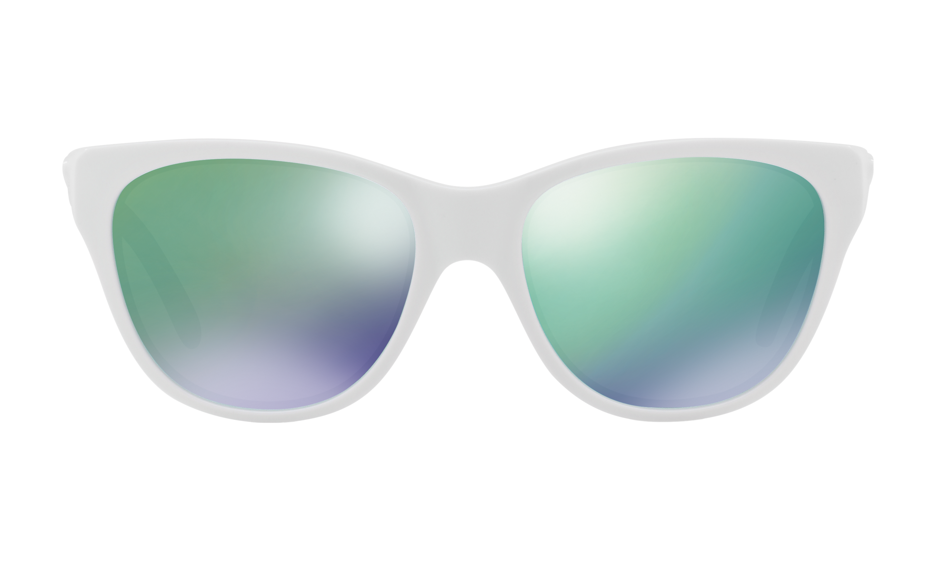 Hold Out Polished White Sunglasses 