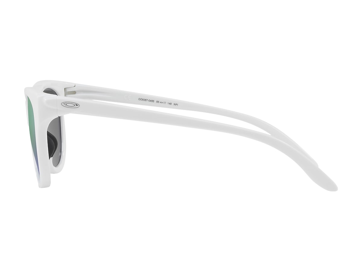 radium fødselsdag legering Hold Out Jade Iridium Lenses, Polished White Frame Sunglasses | Oakley® PT