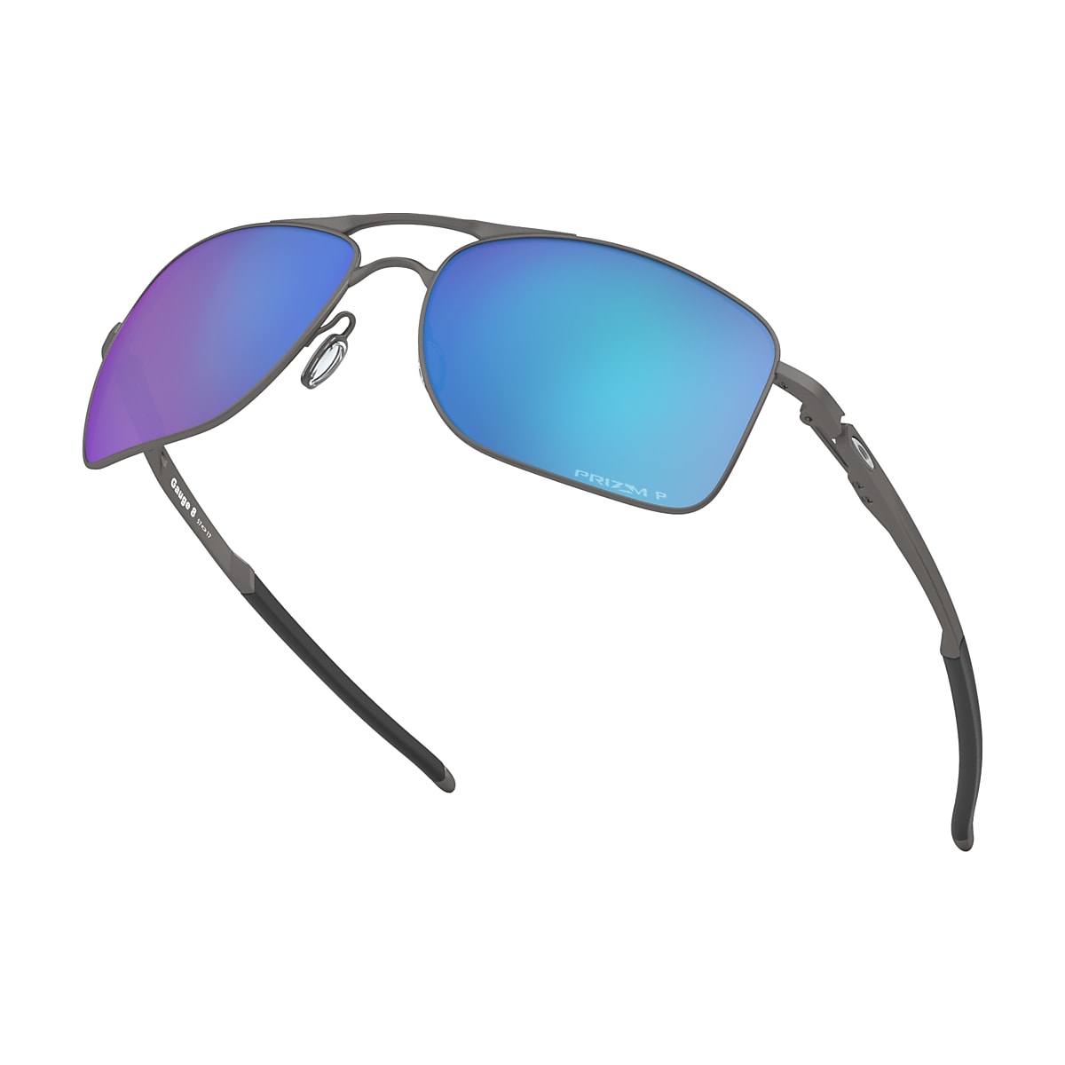 Gauge 8 Prizm Sapphire Polarized Lenses, Matte Gunmetal Frame Sunglasses |  Oakley® US