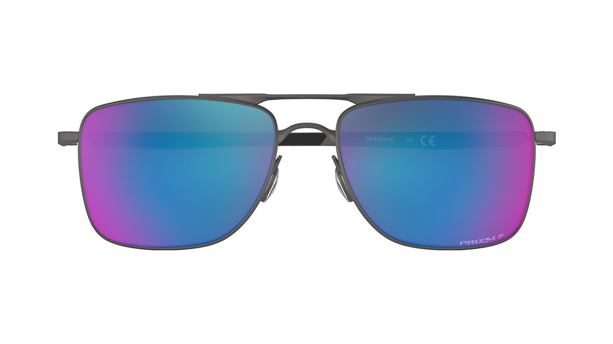 Gauge 8 Prizm Sapphire Polarized Lenses, Matte Gunmetal Frame Sunglasses |  Oakley® US