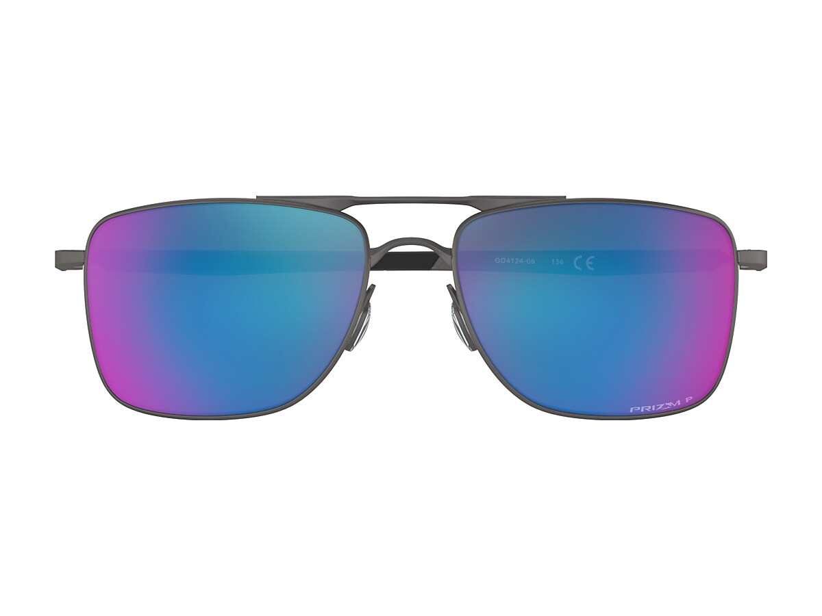 Gauge 8 Prizm Sapphire Polarized Lenses, Matte Gunmetal Frame Sunglasses |  Oakley® US