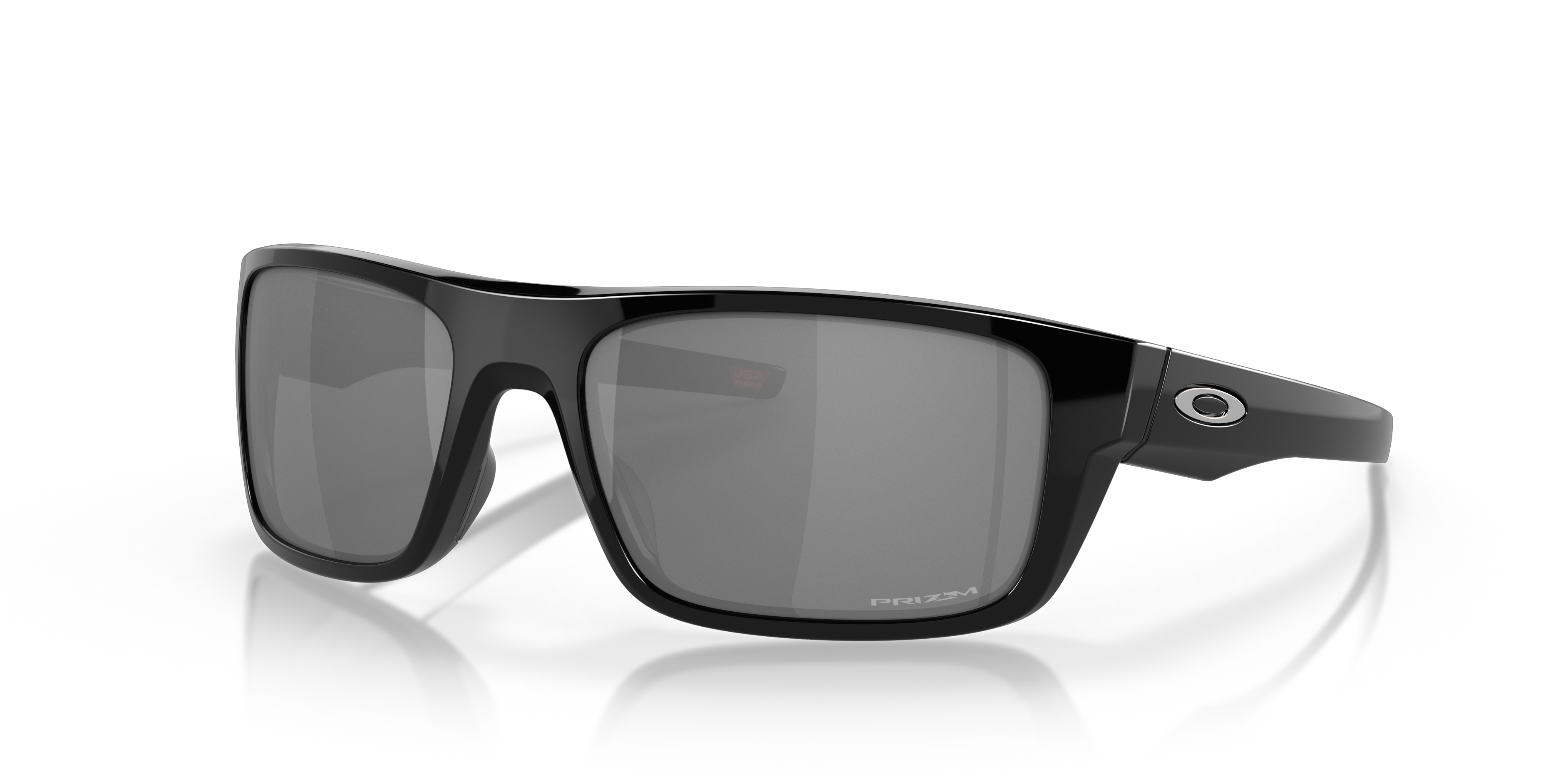 Oakley Drop Point Sunglasses Polished Black/PRIZM Ruby