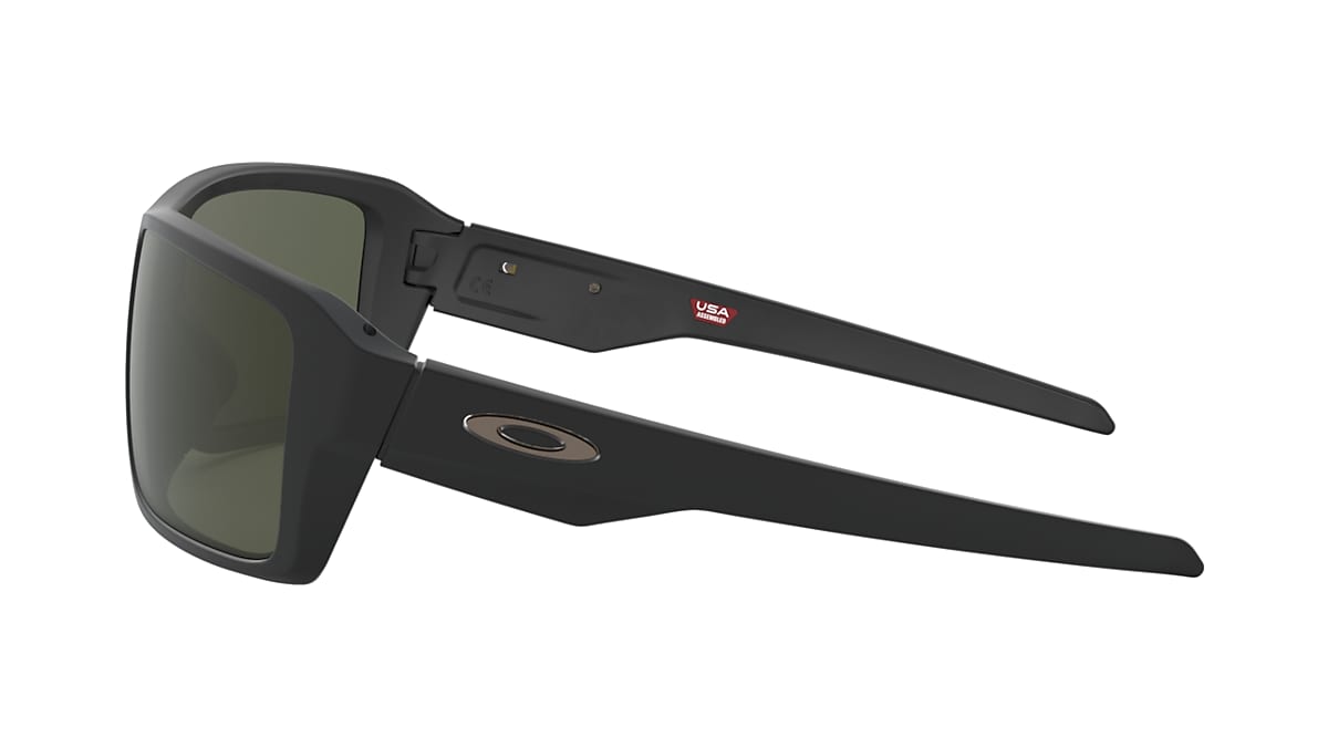 Double Edge Dark Grey Lenses, Matte Black Frame Sunglasses | Oakley® PL