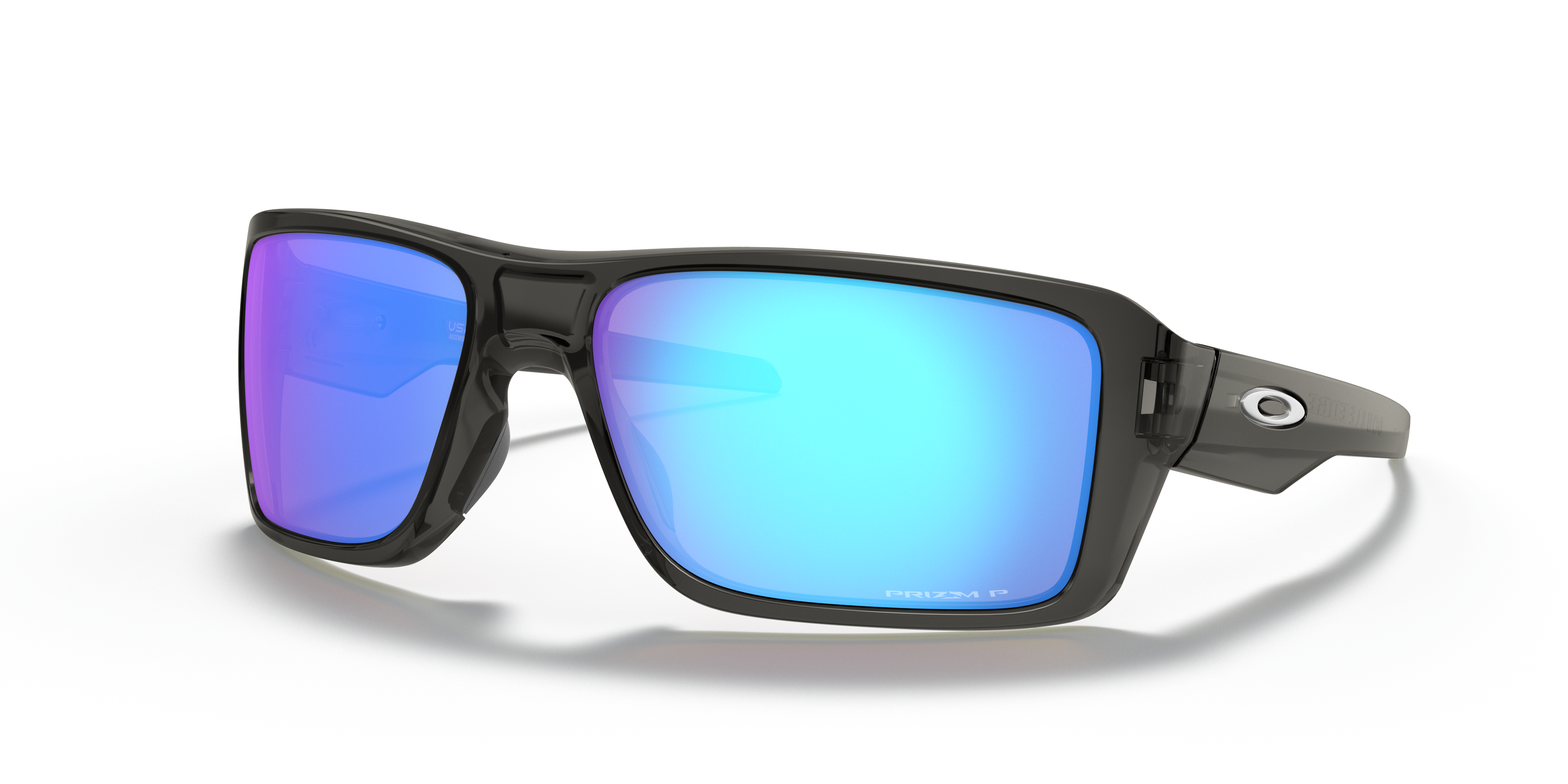 mens custom oakley sunglasses White With Blue Lenses 2 Soft Cases And Hard Case