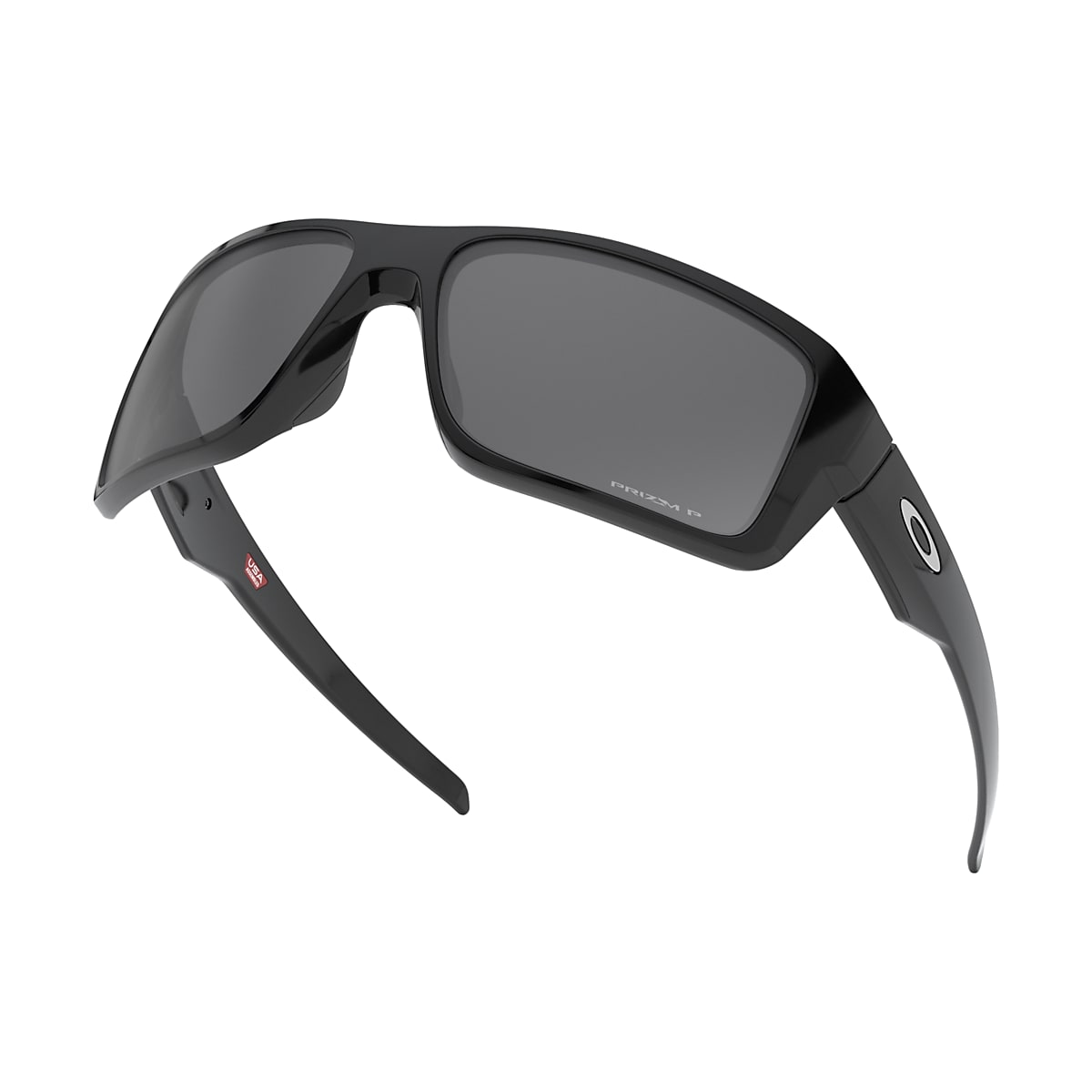 Double Edge Prizm Black Polarized Lenses, Polished Black Frame Sunglasses |  Oakley® US