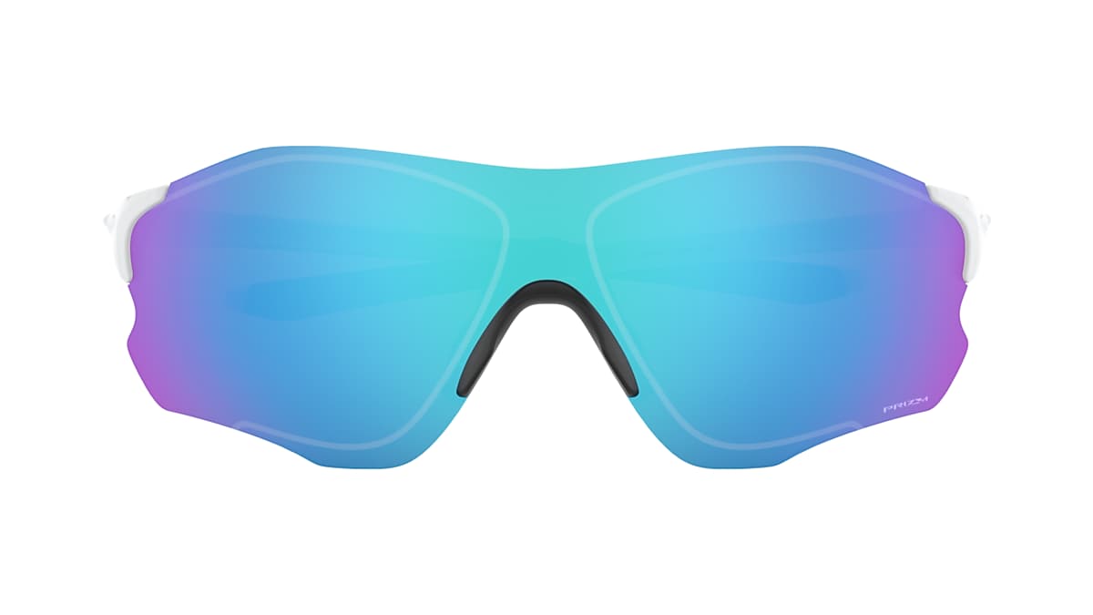 EVZero™ Path® (Low Bridge Fit) Prizm Sapphire Lenses, Polished White Frame  Sunglasses | Oakley® US
