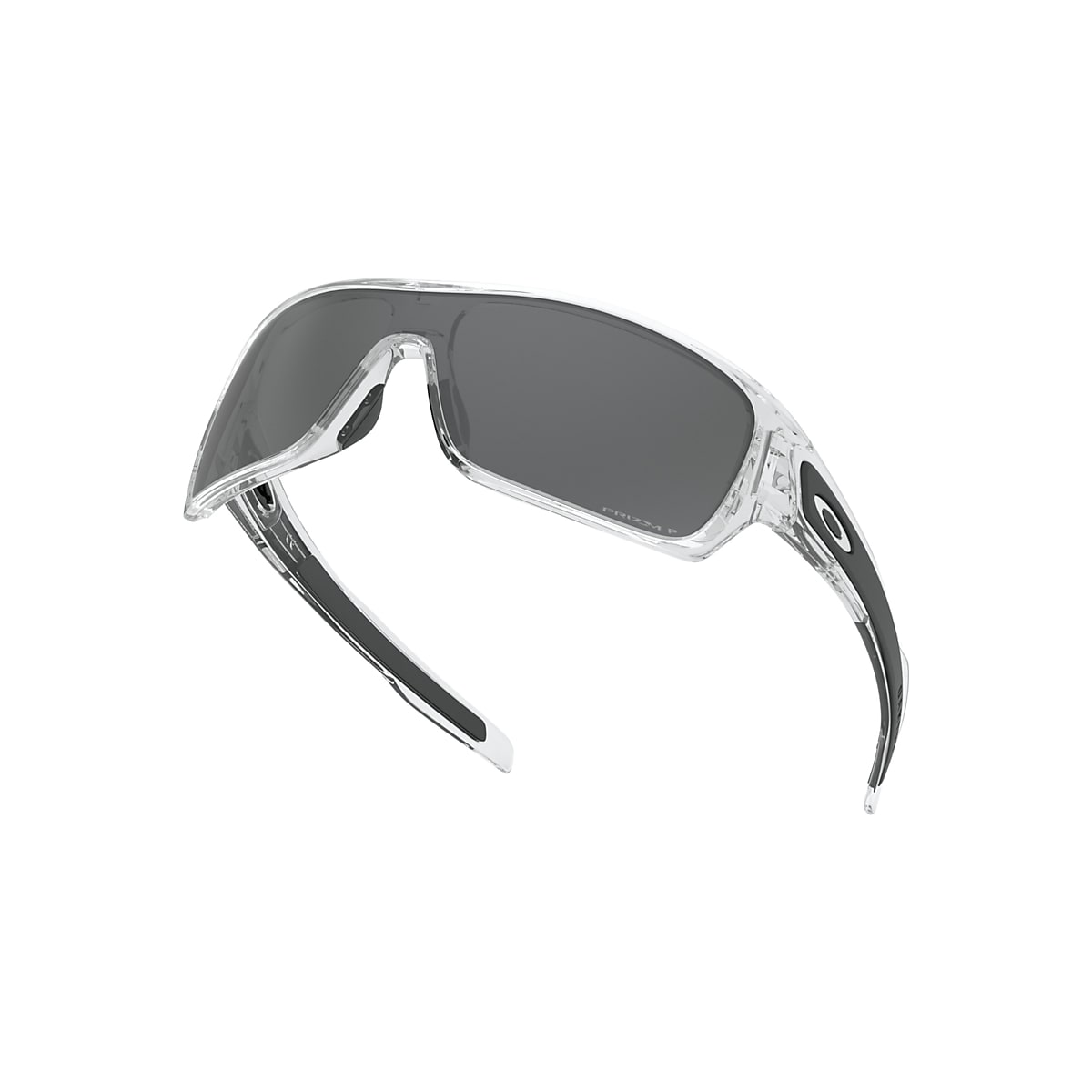 Turbine Rotor Prizm Black Polarized Lenses, Polished Clear Frame Sunglasses  | Oakley® PT