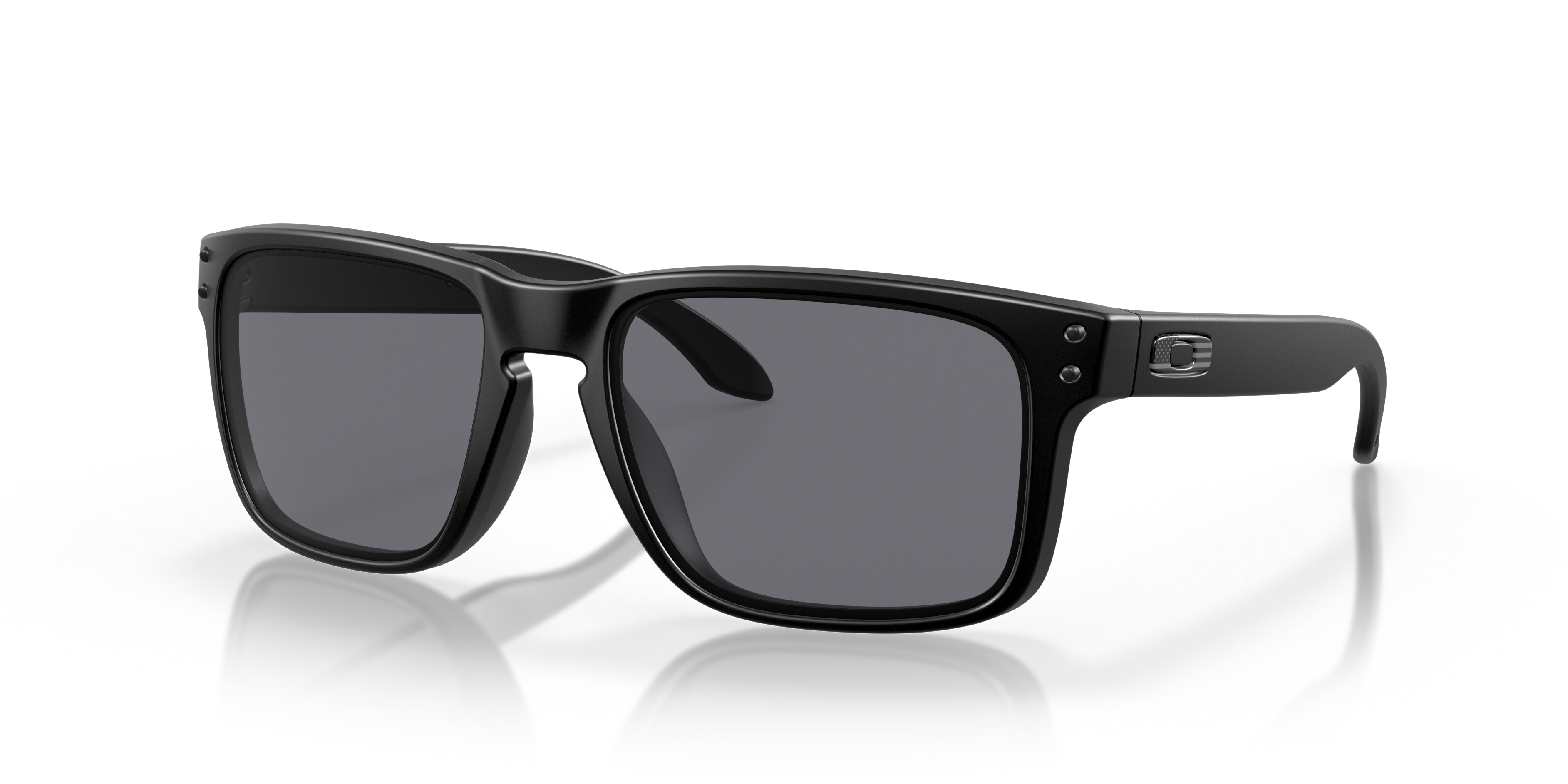 Official Oakley Standard Issue Standard Issue Holbrook™ USA Flag Collection Grey Lenses, Matte Black Frame Sunglasses | Oakley Standard Issue USA