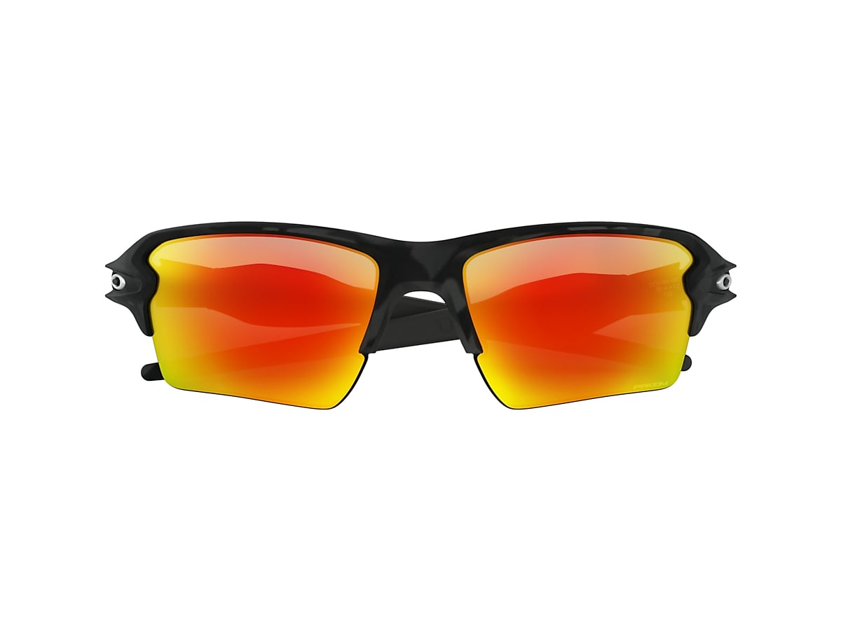 Flak®  XL Prizm Ruby Lenses, Black Camo Frame Sunglasses | Oakley® US