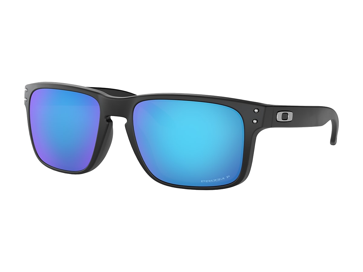 Holbrook™ Prizm Sapphire Polarized Lenses, Matte Black Frame Sunglasses |  Oakley® AU