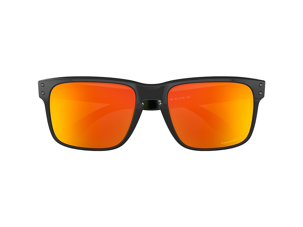 Holbrook™ Prizm Ruby Polarized Lenses, Polished Black Frame Sunglasses |  Oakley® PT