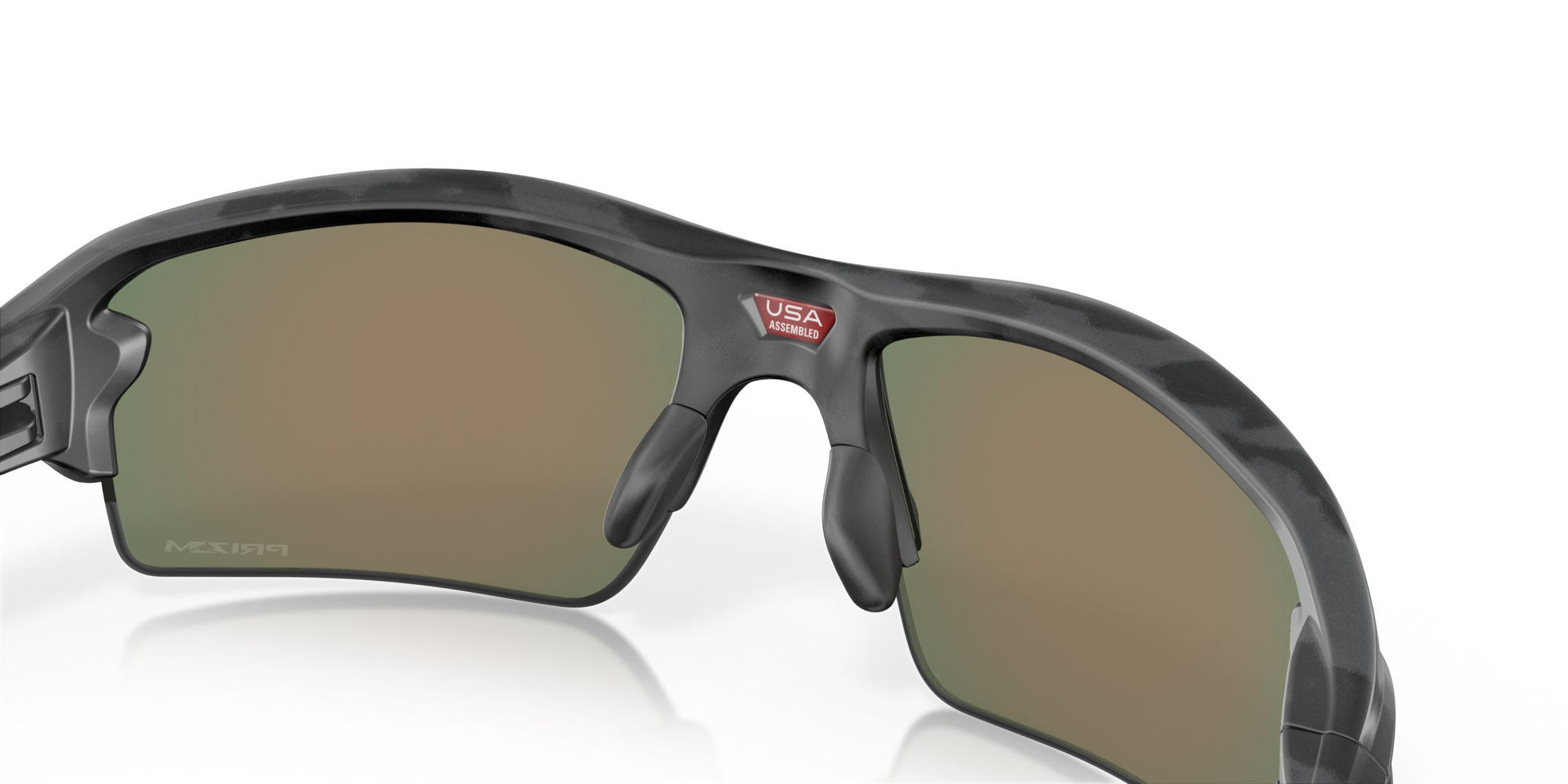 Flak® 2 0 Low Bridge Fit Prizm Ruby Lenses Black Camo Frame