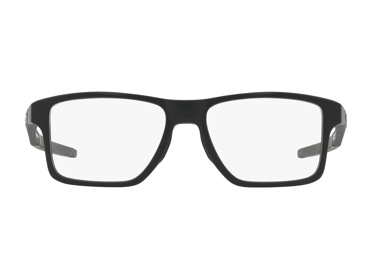 Chamfer™ Squared (TruBridge™) Satin Black Eyeglasses | Oakley® US