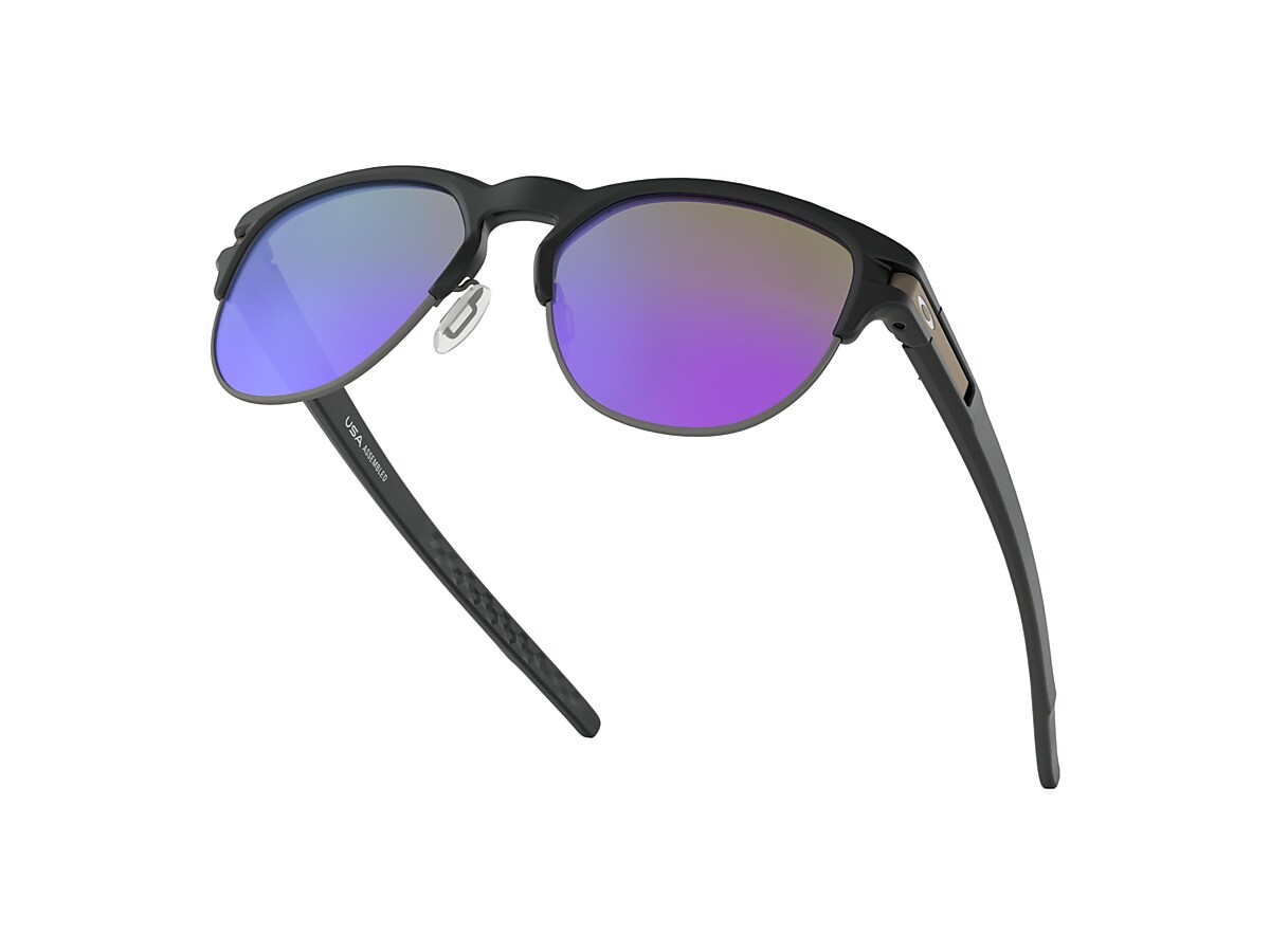 Latch™ Key L Violet Iridium Lenses, Matte Black Frame Sunglasses 