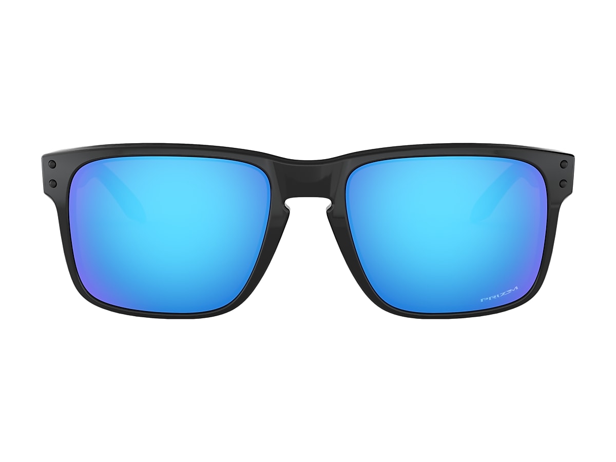 Holbrook™ (Low Bridge Fit) High Resolution Collection Prizm Sapphire  Lenses, Polished Black Frame Sunglasses