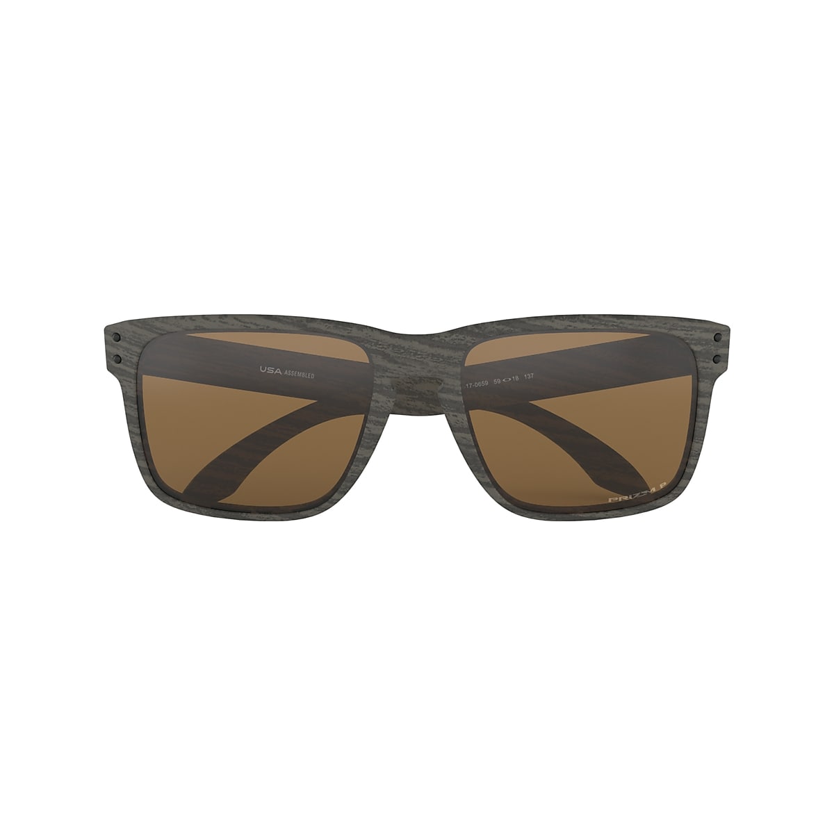 Holbrook™ XL Prizm Tungsten Polarized Lenses, Woodgrain Frame Sunglasses |  Oakley® US