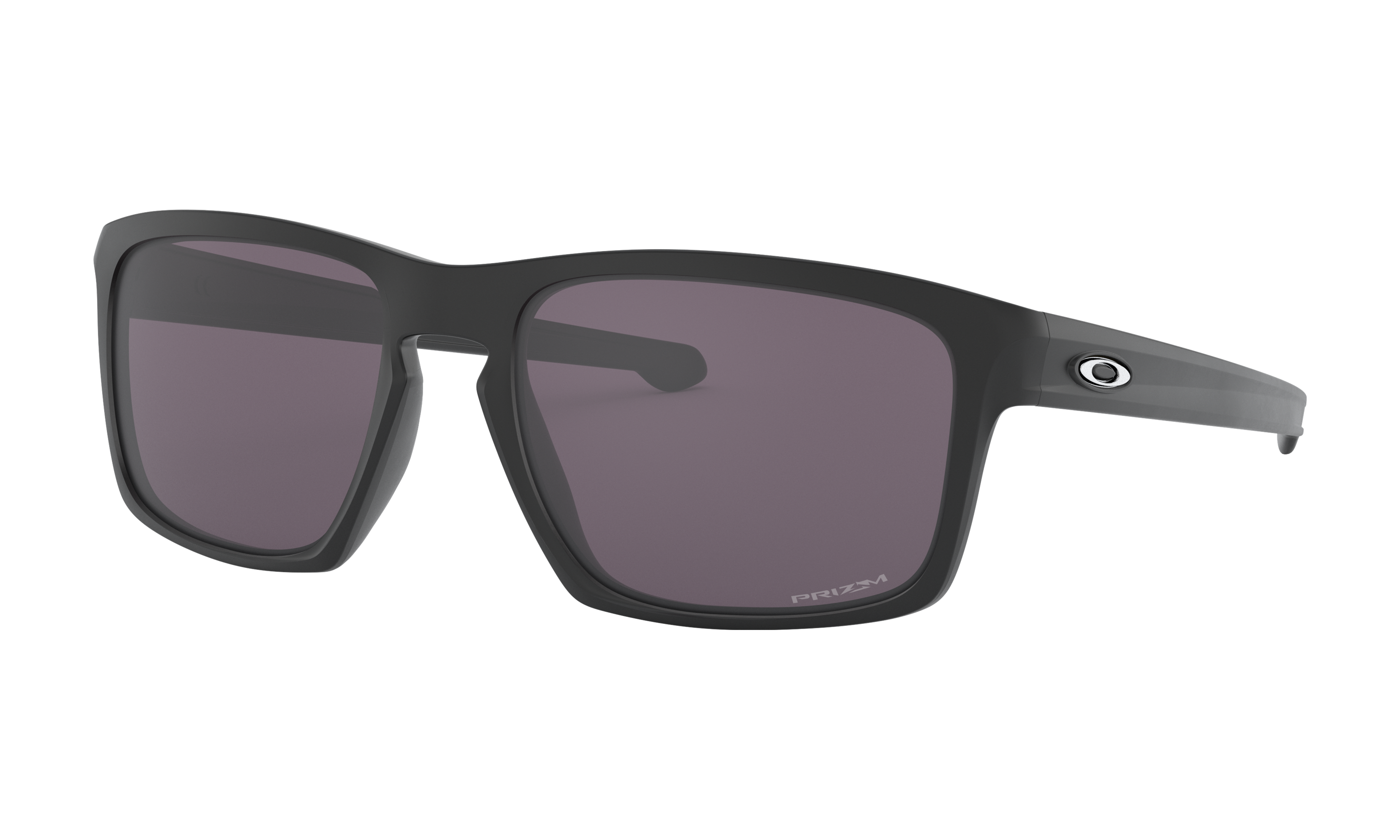 oakley sliver round polished black sunglasses