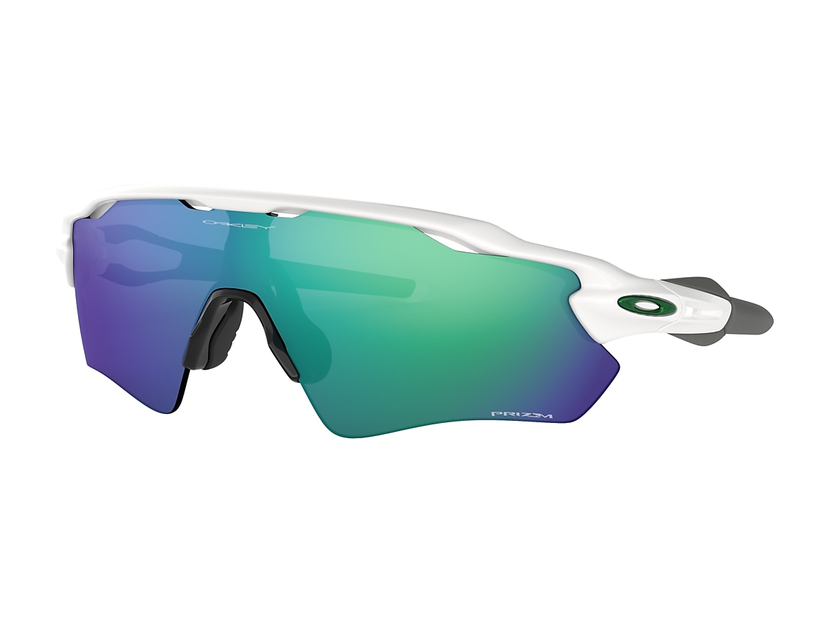 Radar® EV Path® Prizm Jade Lenses, Polished White Frame Sunglasses | Oakley®  US