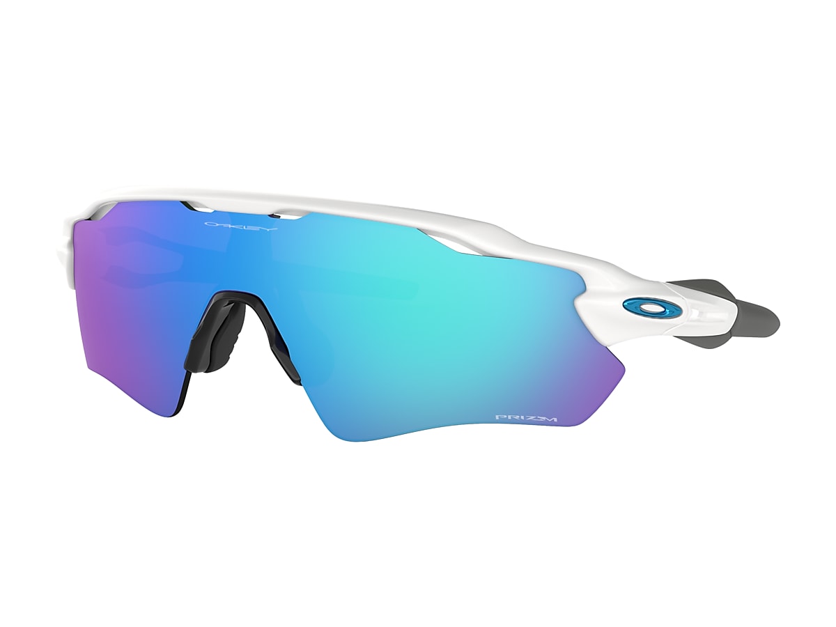 Radar® EV Path® Prizm Sapphire Lenses, Polished White Frame Sunglasses |  Oakley® CA