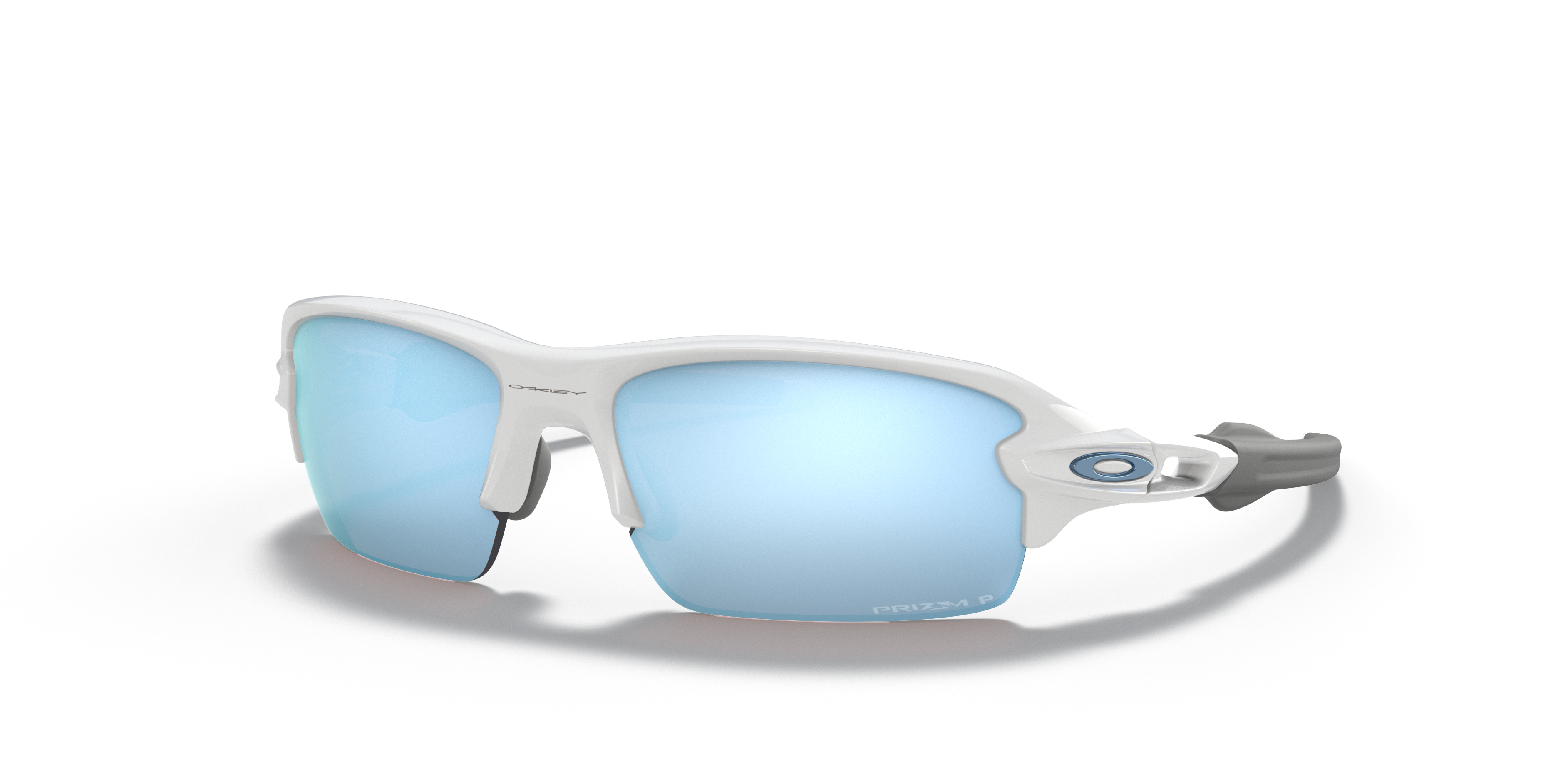 Flak® XS (Youth Fit) Prizm Deep Water Polarized Polished White アイウェア |  Oakley® JP