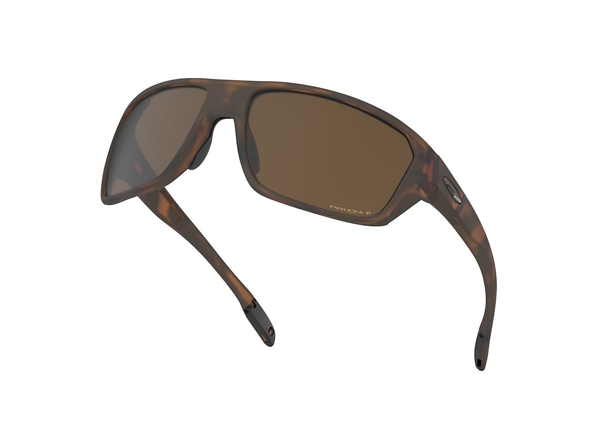 Split Shot Prizm Tungsten Polarized Lenses, Matte Tortoise Frame Sunglasses  | Oakley® SE