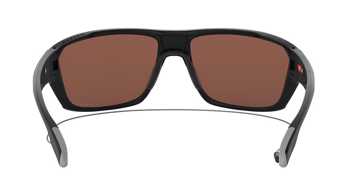 Split Shot Prizm Deep Water Polarized Lenses, Matte Black Frame Sunglasses  | Oakley® BE