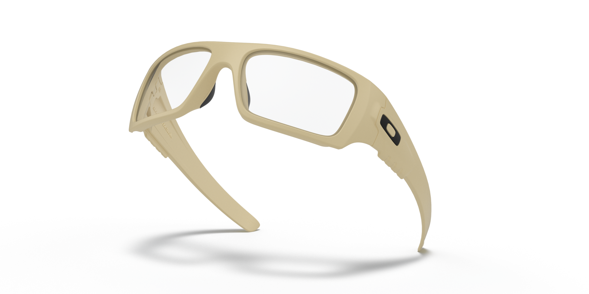 Standard Issue Ballistic Det Cord™ Desert Collection Clear Lenses, Desert Tan Frame Sunglasses