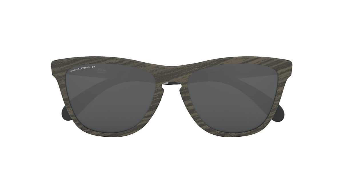 Frogskins™ Mix Prizm Black Polarized Lenses, Woodgrain Frame Sunglasses |  Oakley® US