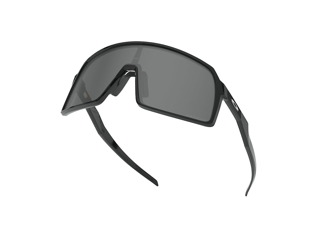 Sutro (Low Bridge Fit) Prizm Black Lenses, Polished Black Frame Sunglasses  | Oakley® US