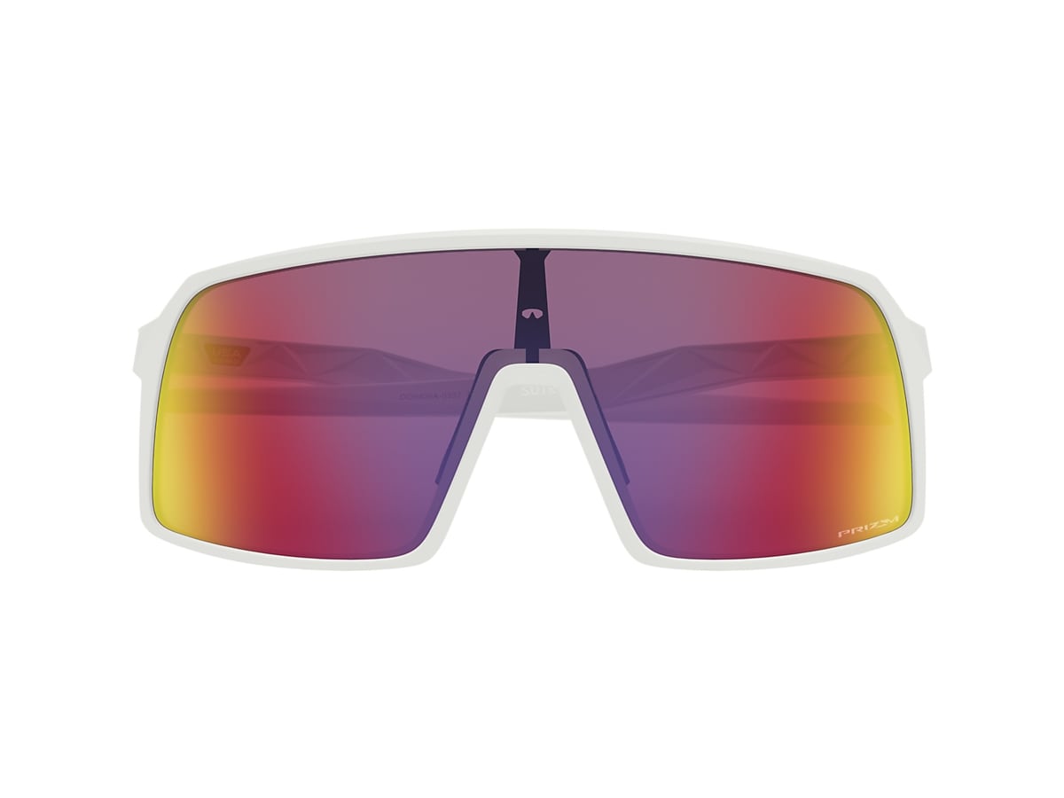 Sutro (Low Bridge Fit) Prizm Road Matte White アイウェア | Oakley