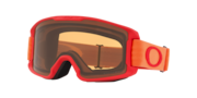 Line Miner™ (Youth Fit) Snow Goggles - Red Neon Orange
