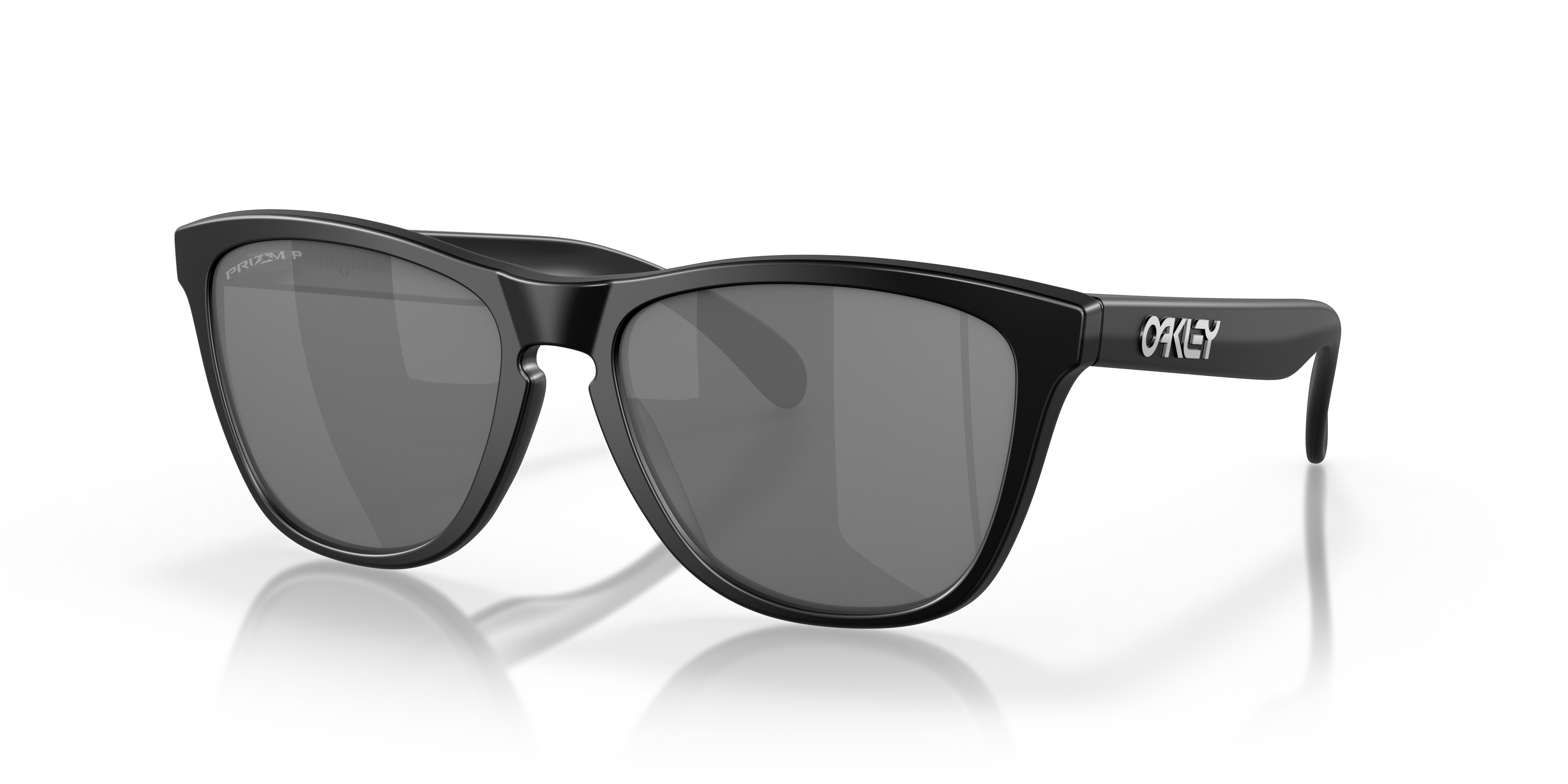 Oakley Frogskins™ (Low Bridge Fit) Prizm Black Polarized Lenses, Matte  Black Frame Sunglasses | Oakley® US