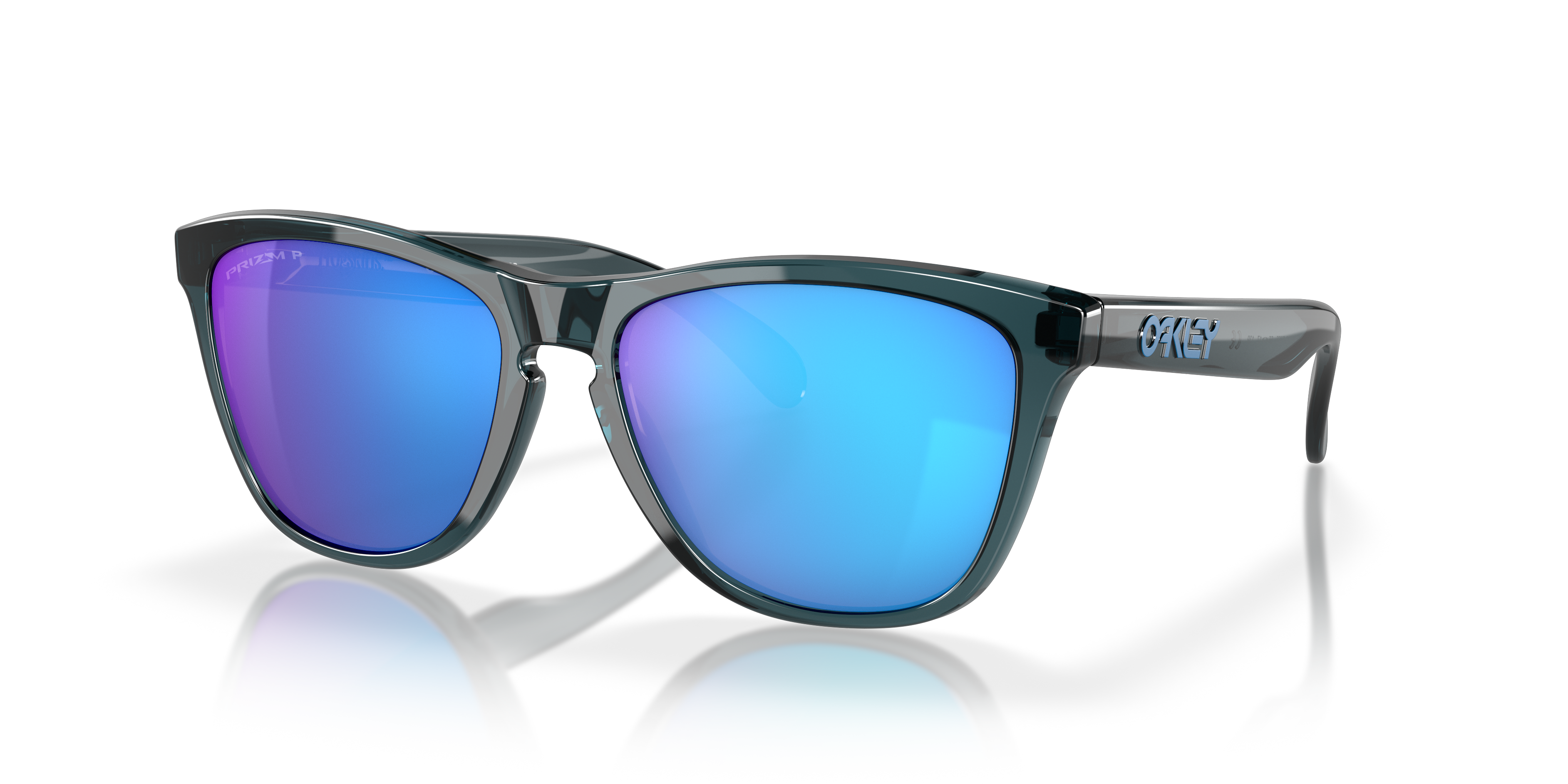 Occupy Drought Southeast Frogskins™ Prizm Sapphire Polarized Lenses, Crystal Black Frame Sunglasses  | Oakley® US