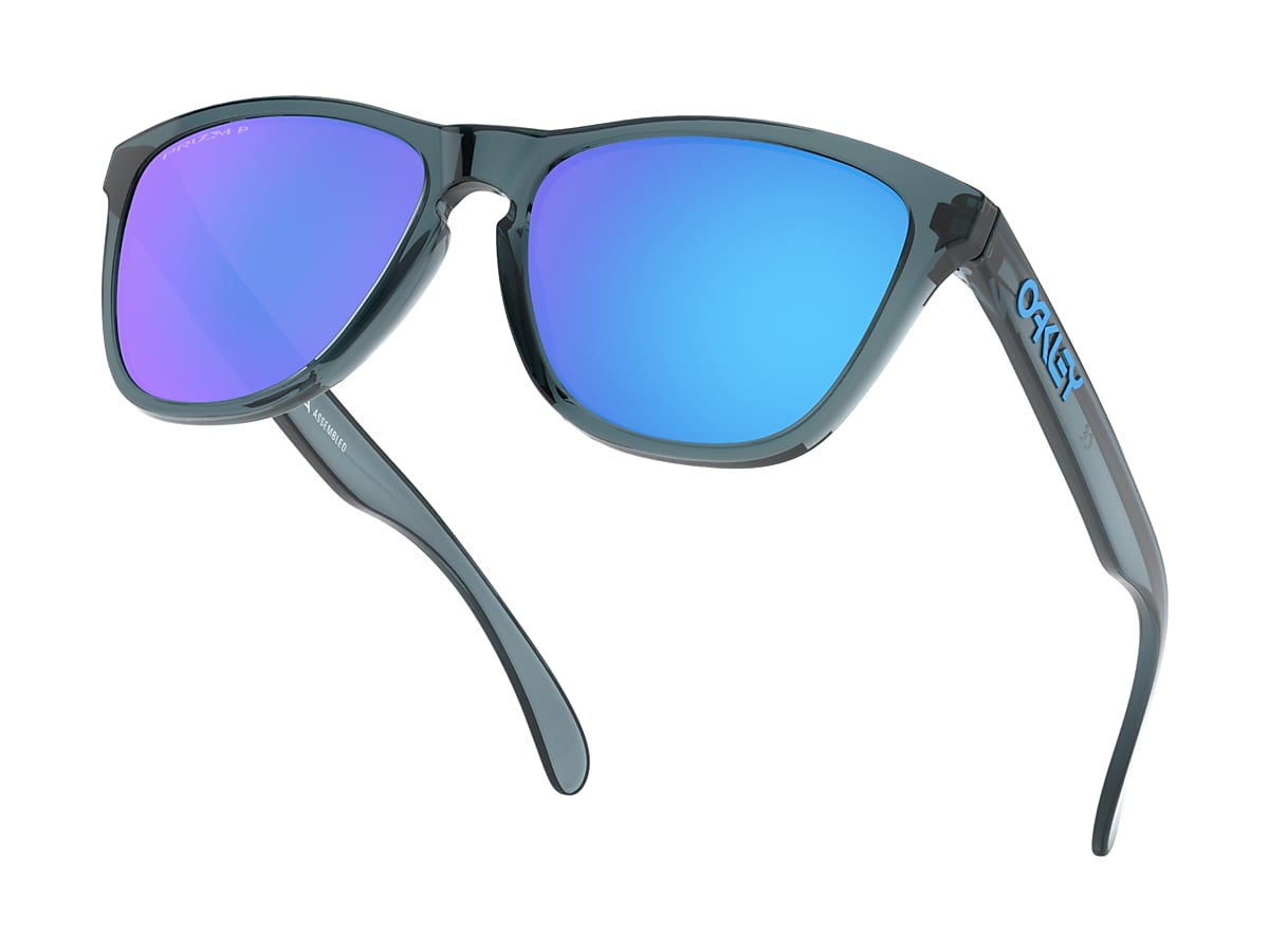 Occupy Drought Southeast Frogskins™ Prizm Sapphire Polarized Lenses, Crystal Black Frame Sunglasses  | Oakley® US