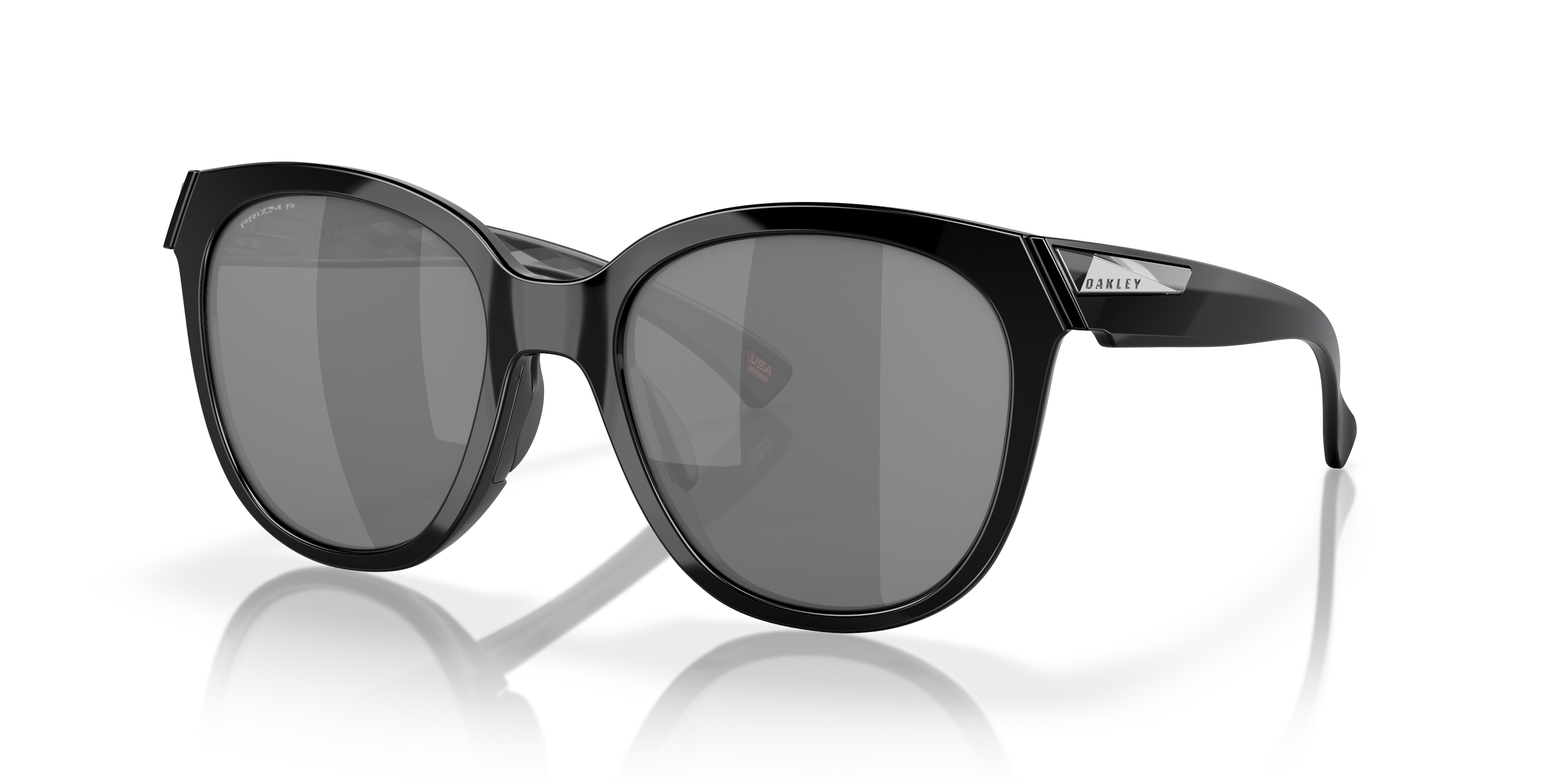 Low Key Prizm Black Polarized Lenses, Polished Black Frame Sunglasses |  Oakley® EU